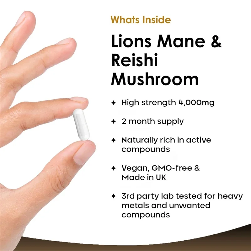 Lions Mane & Reishi Mushroom 4 - Lion Mane Mushroom reseña y precio