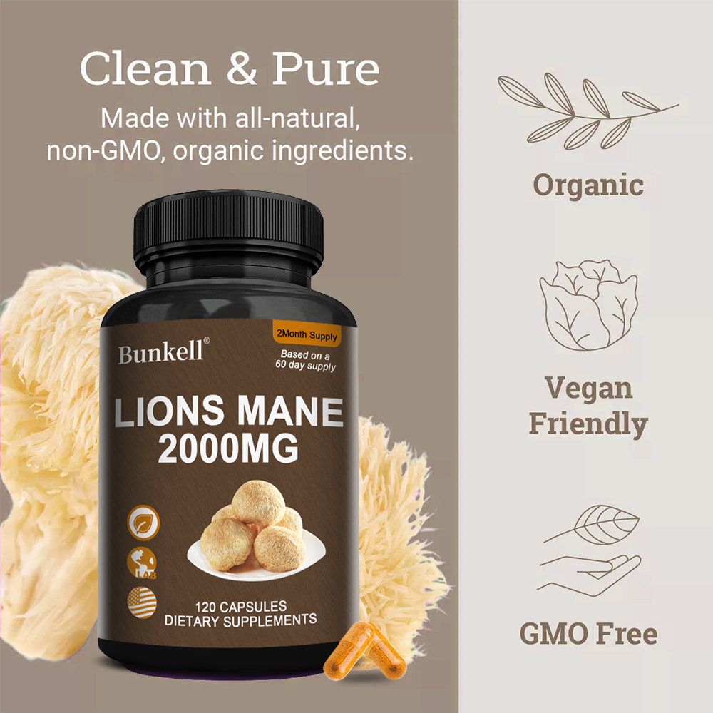 Cápsulas de Melena de León Org - Lion Mane Mushroom reseña y precio