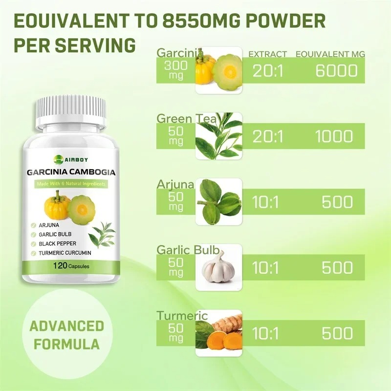 Cápsulas de Extracto Puro de G - Garcinia Cambogia Extract reseña y precio
