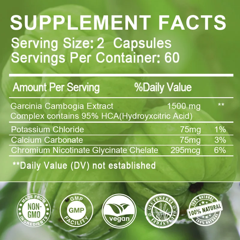 Cápsulas de Garcinia Cambogia  - Garcinia Cambogia Extract reseña y precio
